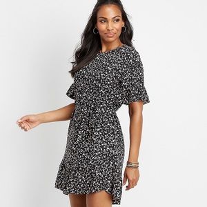 Floral Belted Shift Dress